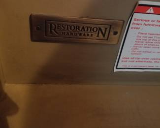 Bath vanity by Restoration Hardware