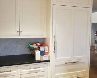 Cabinetry detail: Sub-Zero refrigerator facing