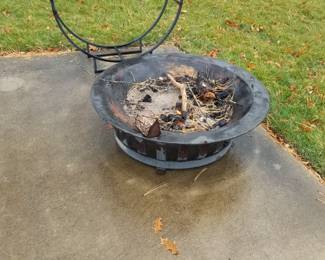 Log holder; fire pit