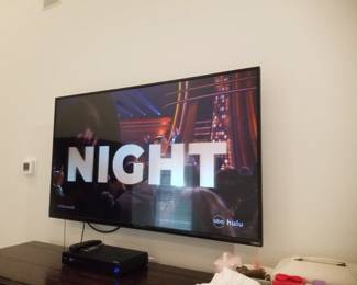 TV with mounting bracket