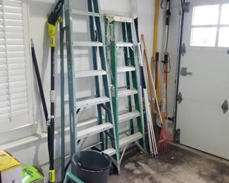 Stepladders; yard tools