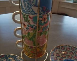 Lilly Pulitzer plates & mugs