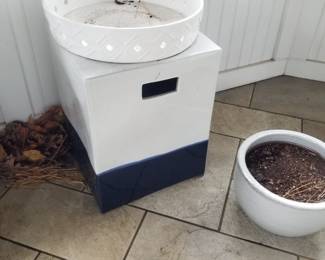 Ceramic garden stool