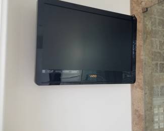TV with mounting bracket