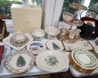 Lenox Christmas plates