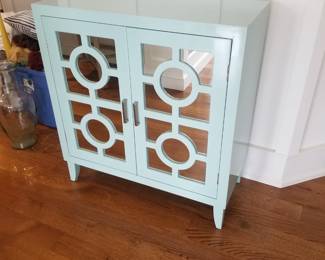 Mirrored bar cabinet 