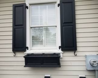 Window boxes; shutters
