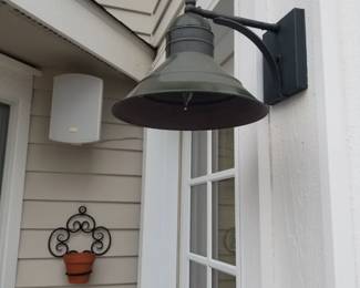 Exterior lights; outdoor speakers