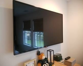 TV with mounting bracket