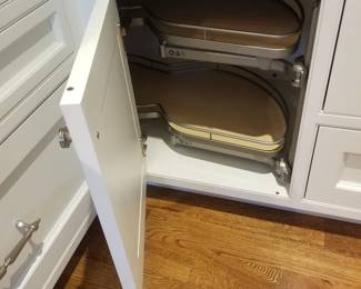 Cabinetry detail: lazy Susan