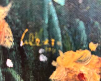 Signature on wall art Alexi Fine