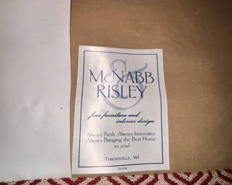 Manufacturers label McNabb & Risley