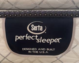 California King  size mattress set by Serta "perfect sleeper"