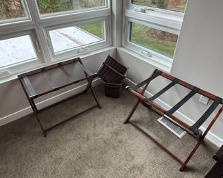 luggage racks and storage bins
