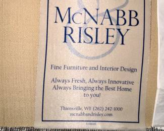 Sectional McNabb & Risley label