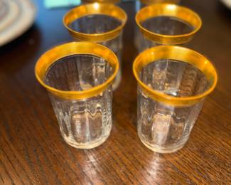 Tiffin crystal juice glasses