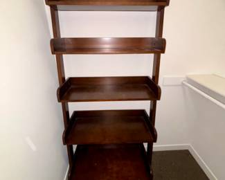 Farmhouse Pottery Barn Studio Bookshelf ladder in dark finish
