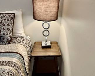 Nightstand and table lamp