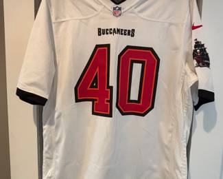 Mike Alstott Reebok Signed game jersey