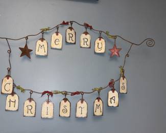 Rustic Metal Christmas Banner!
