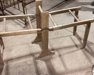 Primitive Folding Wash Stand Wringer Bench!