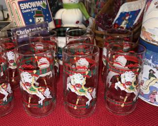 House of Lloyd Christmas Carousel Glasses!
