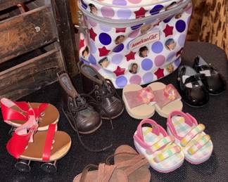 American Girl Make-up Bag filled with Shoes!
