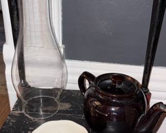 Sadler England Brown TeaPot, Hall USA #3323 Golden Glo Bowl!