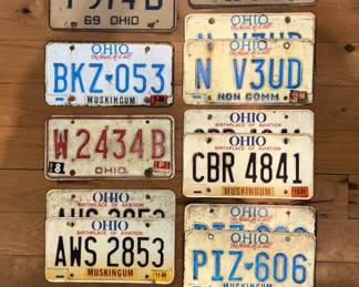 Vintage License Plates!