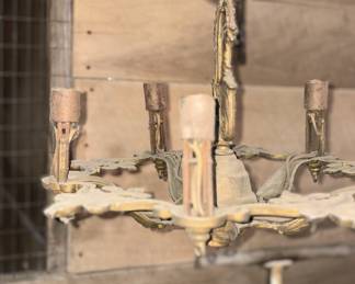 Antique Chandelier & Mailbox Sign!