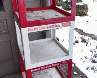 Vtg 4 Tier Plastic Coca Cola Shelf!

