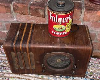 Vtg American Radio Corporation Tube Radio, 
