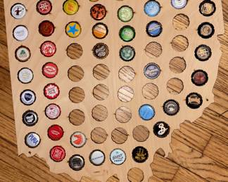  Beer Cap Ohio Map!