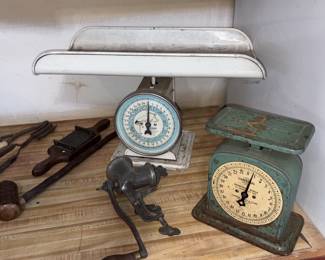 Vtg Hanson Baby Scale, Vtg Universal Household Scale!
