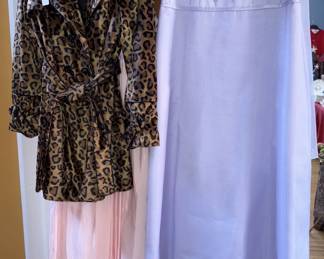 Betsey Johnson Leopard Belted Coat, Formal Dresses!
