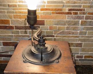 Antique Coffee Grinder  Lamp!
