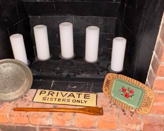 Fireplace Inserts w/Candles!