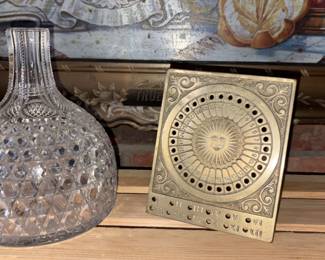 Vtg Austrian Brass Perpetual Desk Top Calendar!