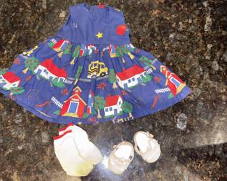 School Dress & Shoes for American Girl Doll!
