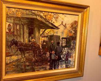 Amish Scene Signed and Numbered 500/500 Leslie Cope 1978!

