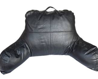 Black Leather Reading Pillow