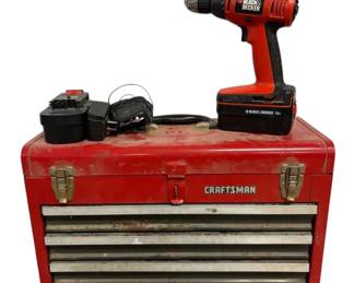 Craftsman Tool Box With Contents BlackDecker Drill