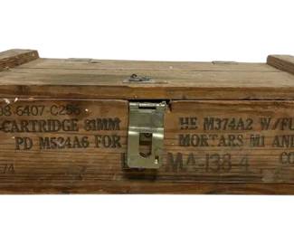 Wood Ammunition Locker Box