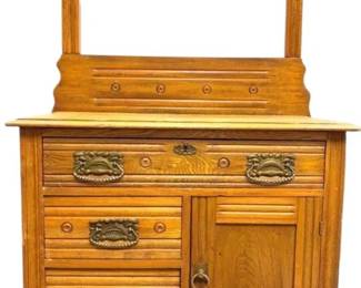 Antique Will E. Dale Furniture Dry Sink