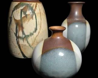Three Pottery Vases