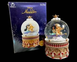 Walt Disneys Aladdin Snow Globe W Music