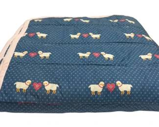 Homemade Sheep Quilt 93 x87