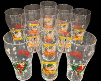 CocaCola Happy Holiday Drinking Glasses