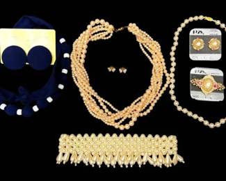 Pearlescent Necklaces, Earrings, More