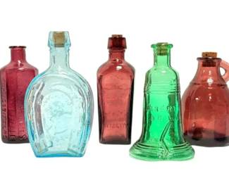 Miniature Glass Apothecary Bottles